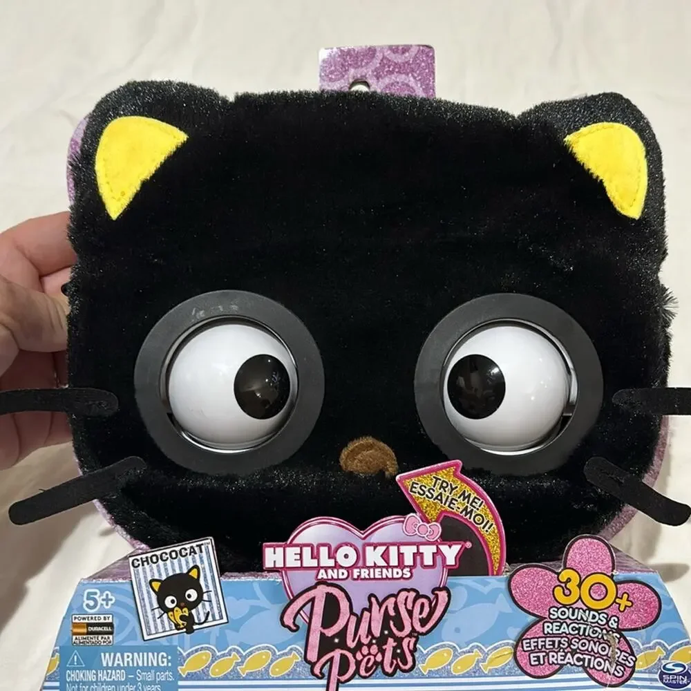 Hello Kitty purse pets Chococat style black cat midnight nwt and super cute